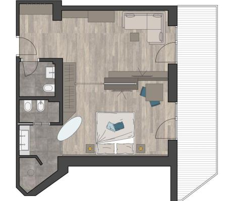 Room plan - Suite Wiesen