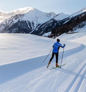 A cross-country skier